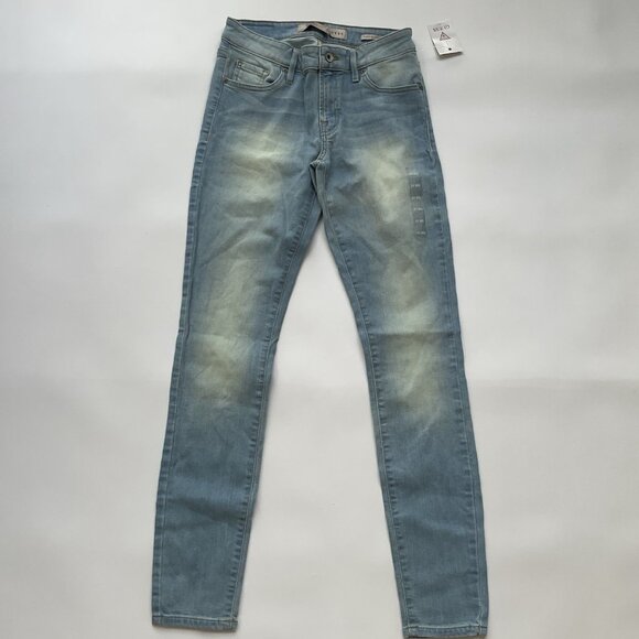 Guess Women’s Power Curvy Mid Rise Skinny Jeans Light Blue Size 27 - Picture 2 of 13